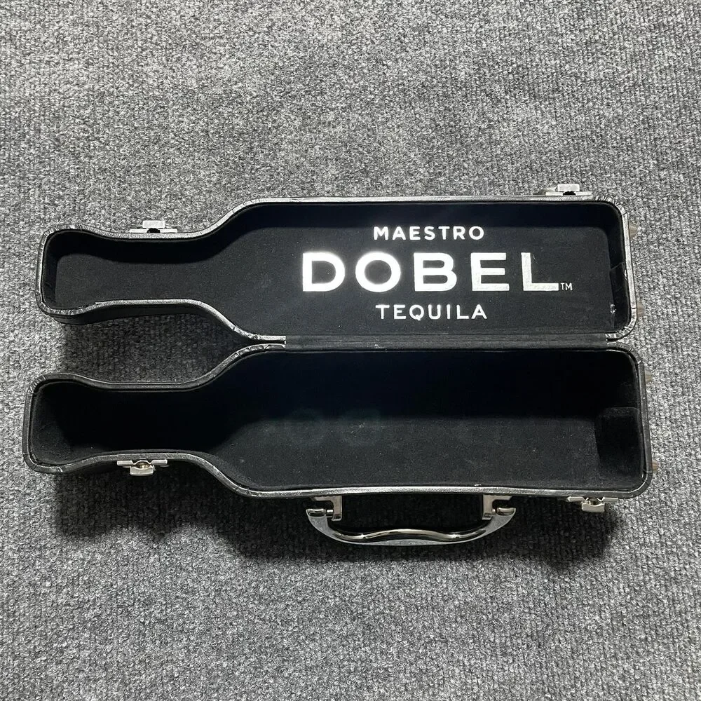 Maestro Dobel Tequila Leather Bottle Presentation Display Case 14 Inch